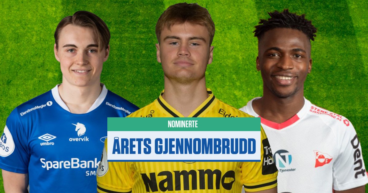 De nominerte til årets gjennombrudd / OBOSligaen